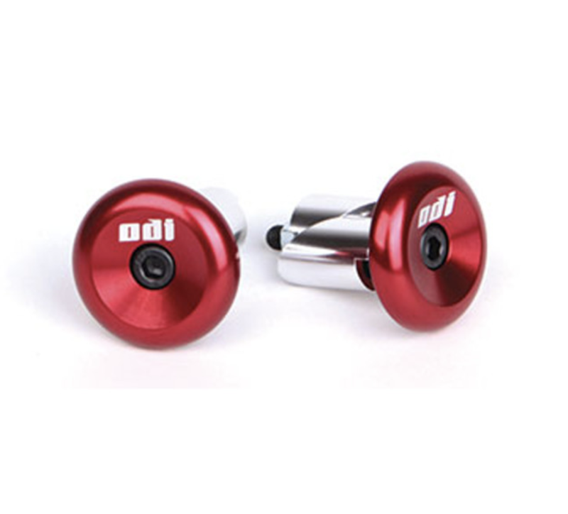 ODI Aluminum End Plugs - Red-1